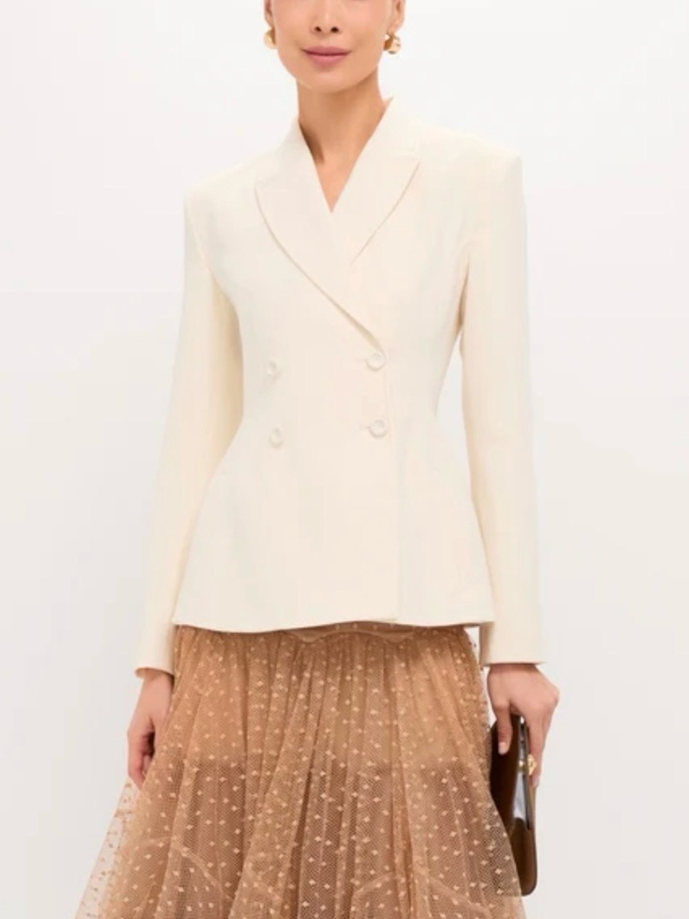 NEW Alexis Helen Jacket Blazer Cream Size Large